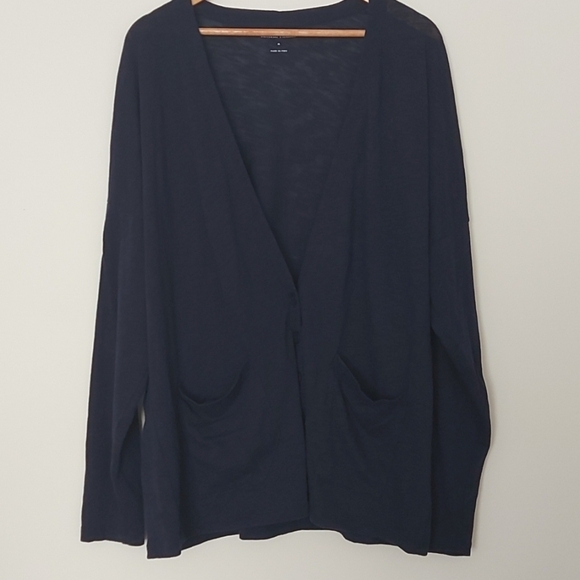 Universal Standard Lightweight VNeck Cardigan with Front Pockets Vanity… - Picture 2 of 7